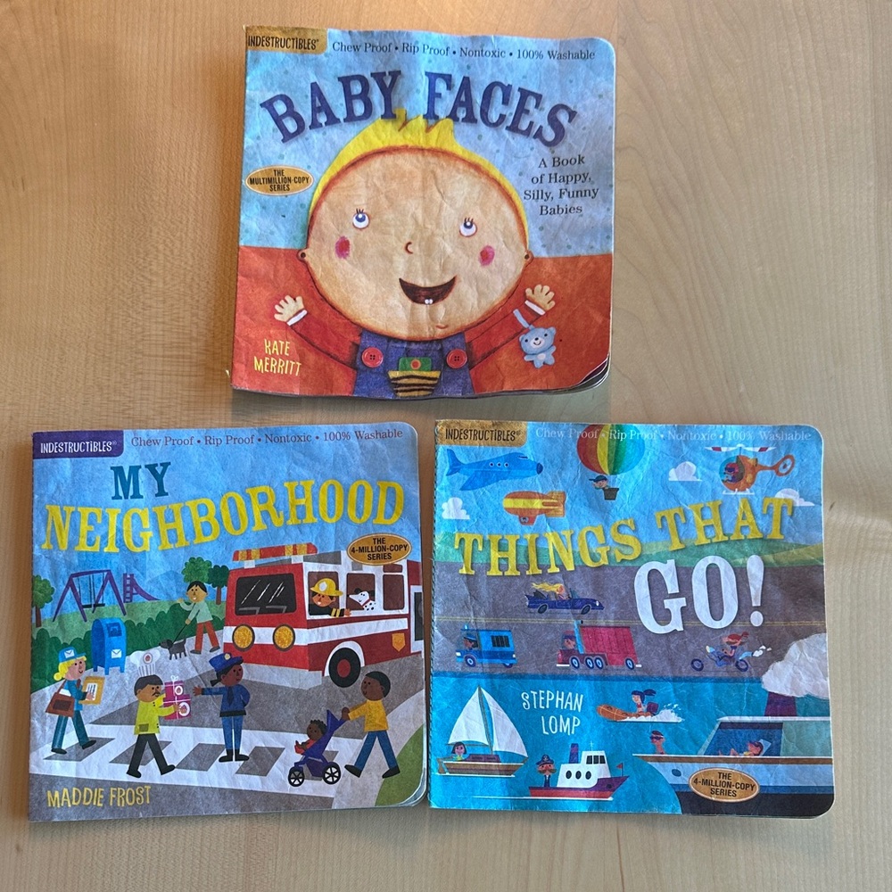 Bundle of 3 Indestructibles books in good condition